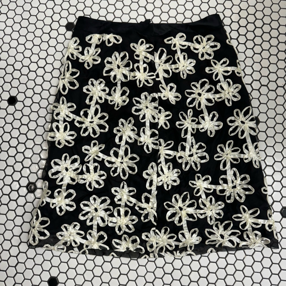 Etcetera silk  floral skirt size 10